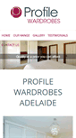 Mobile Screenshot of profilewardrobes.com.au